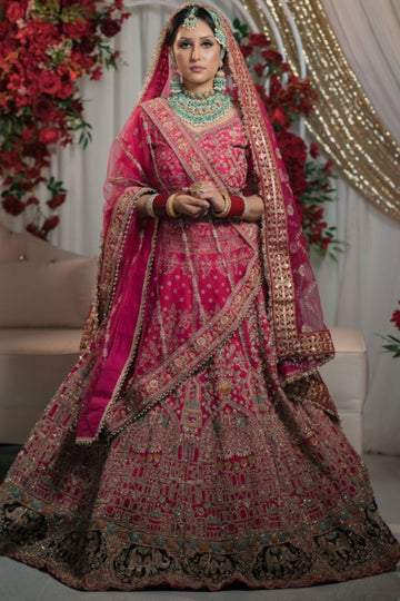 Heavy Embroidered Bridal Lehenga