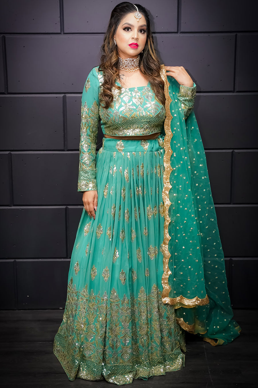 Light Green Lehenga