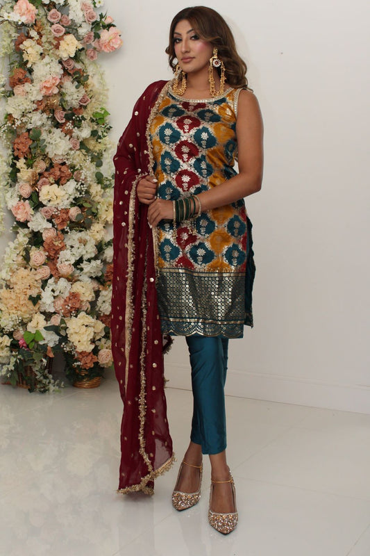 Multicolor Pajami Suit