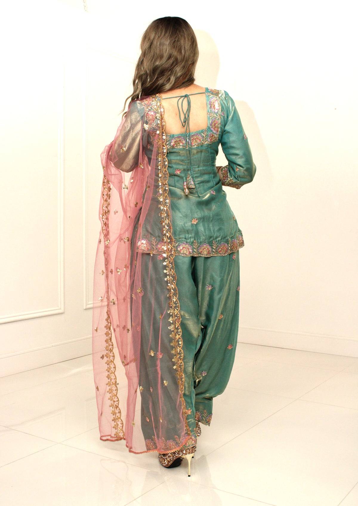 Aqua Blue Salwar Suit