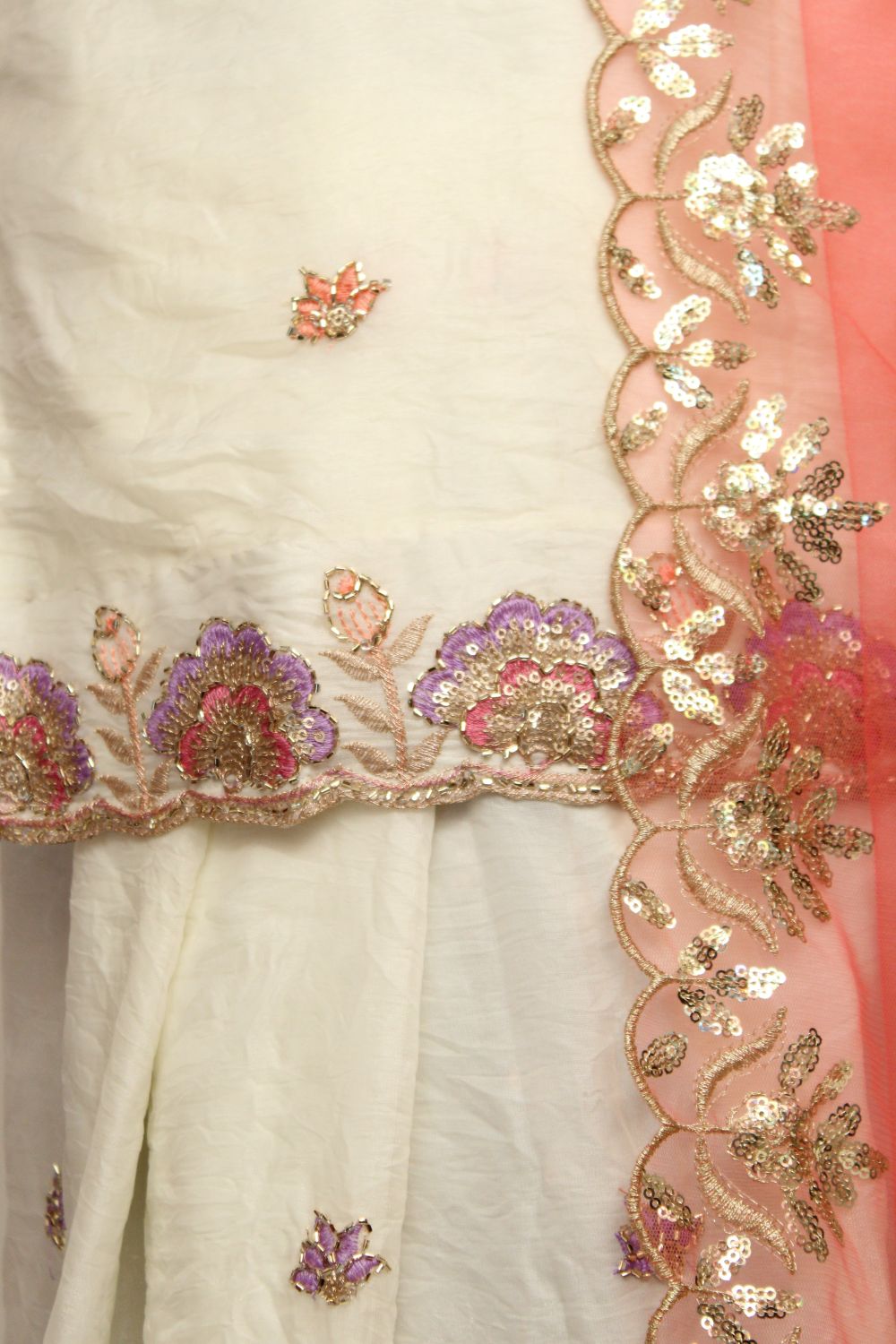 Cream White Salwar Suit