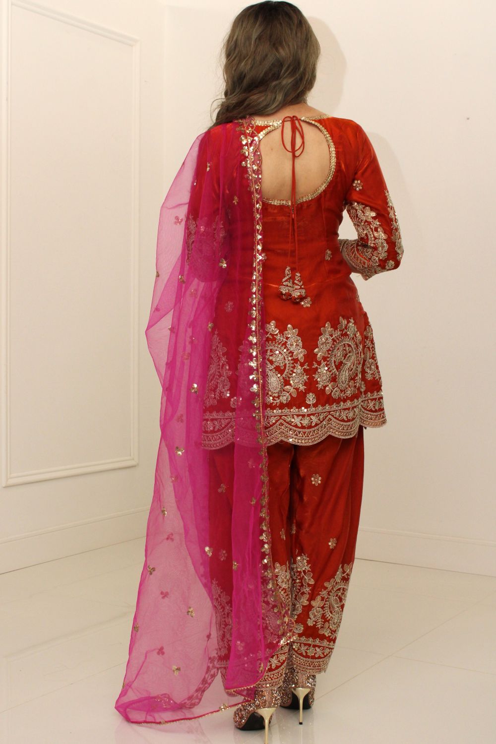 Burnt Orange Salwar Suit