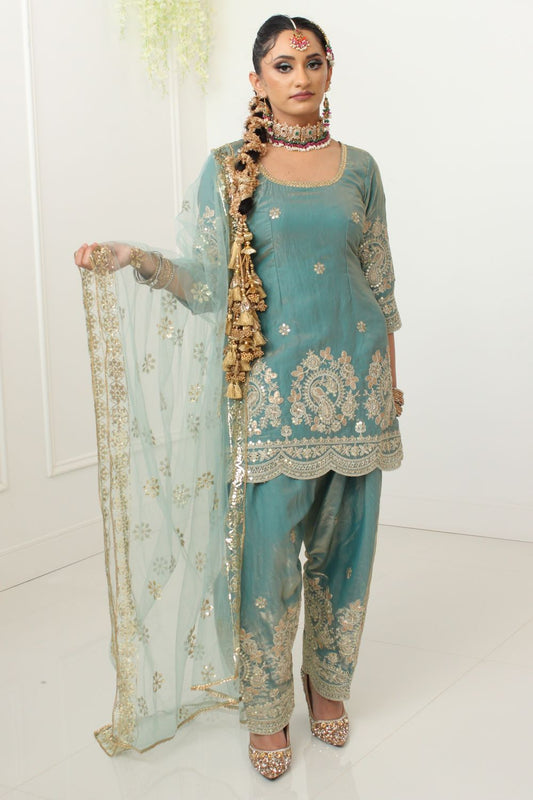 Mint Teal Salwar Suit